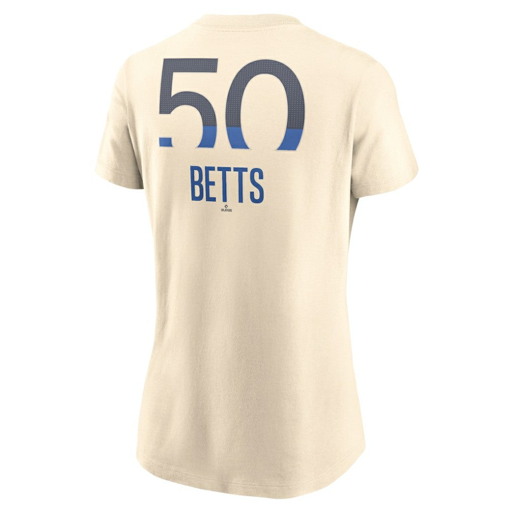 Navy Mookie Betts Los Angeles Dodgers Nike Women's 2024 City Connect Fuse Name & Number T-Shirt
