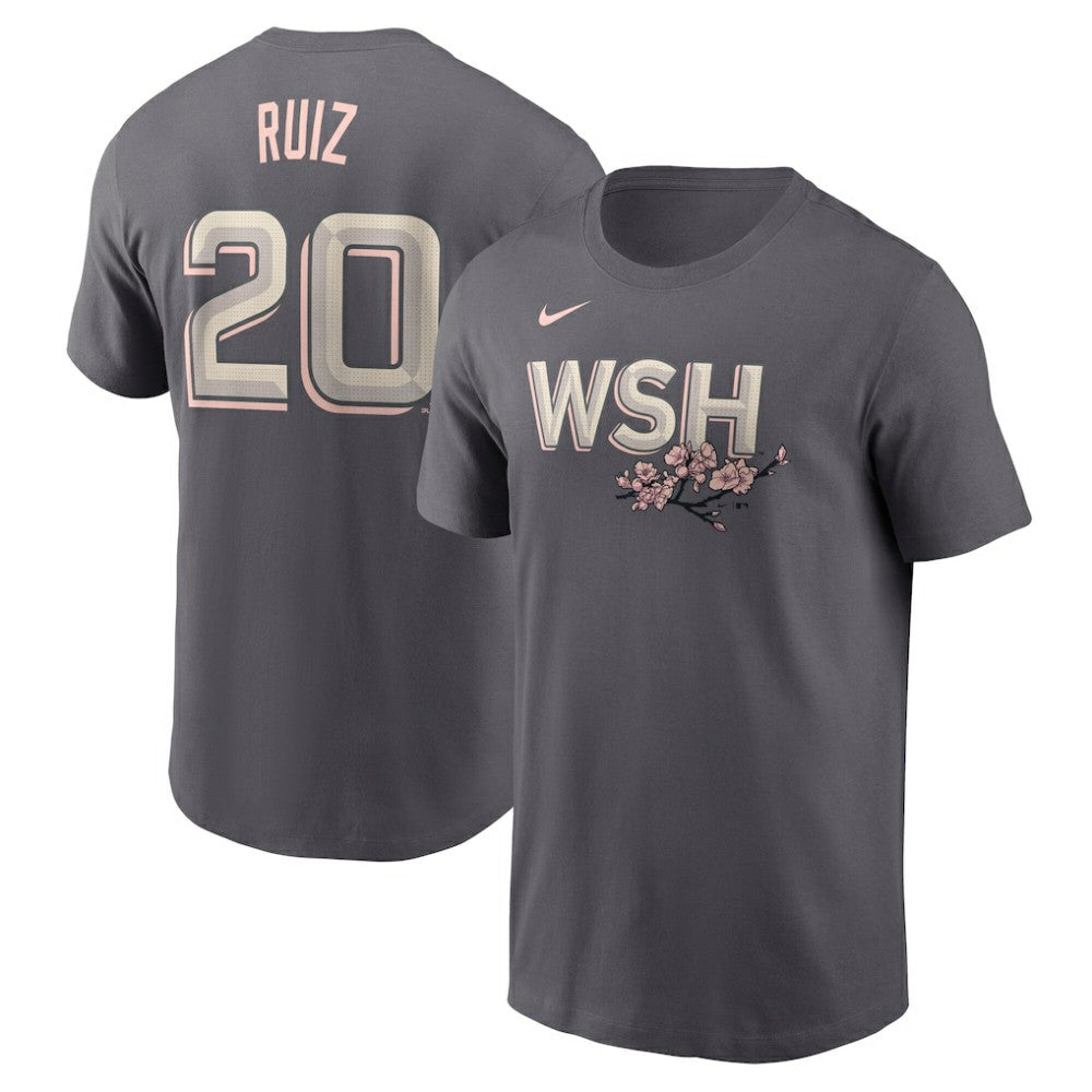 Gray Keibert Ruiz Washington Nationals Nike City Connect Fuse Name & Number T-Shirt