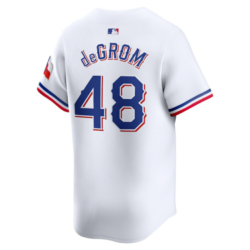 White Jacob deGrom Texas Rangers Nike Home Limited Player Jersey