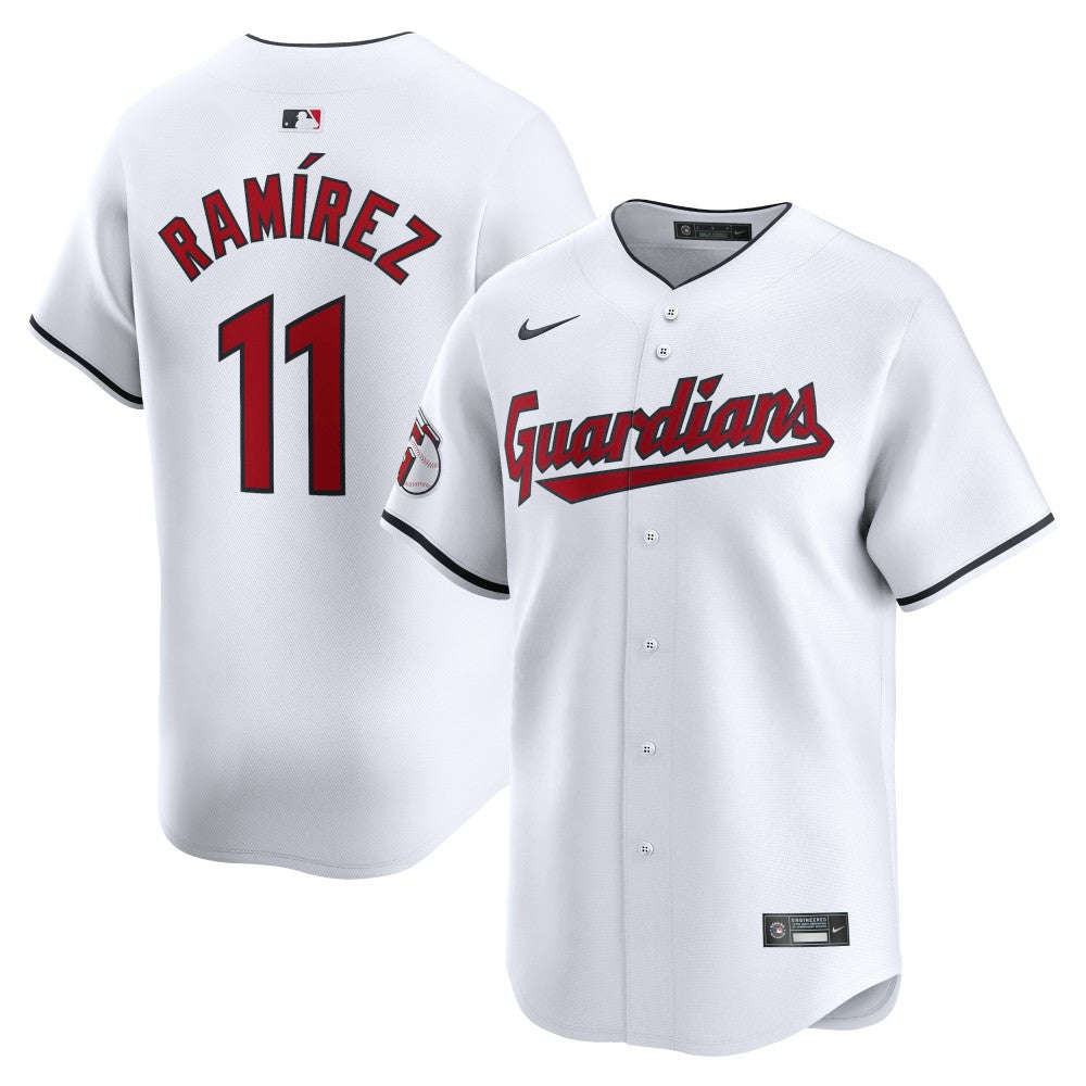 White Jose Ramirez Cleveland Guardians Nike Home Limited Player Jersey