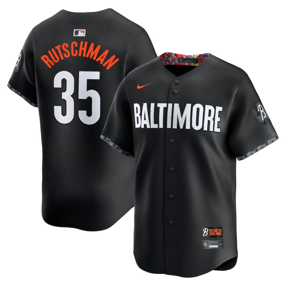 Black Adley Rutschman Baltimore Orioles Nike City Connect Limited Player Jersey