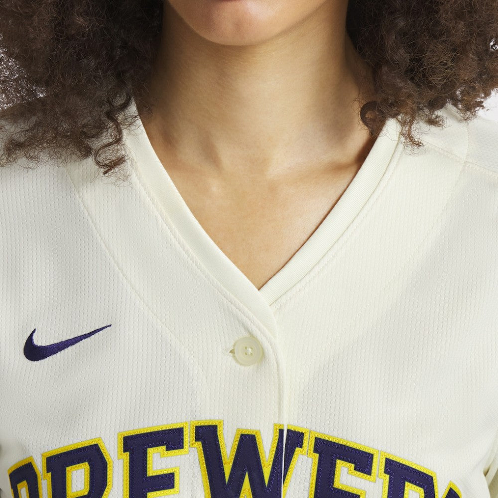 Cream Christian Yelich Milwaukee Brewers Nike Women's Home Limited Player Jersey