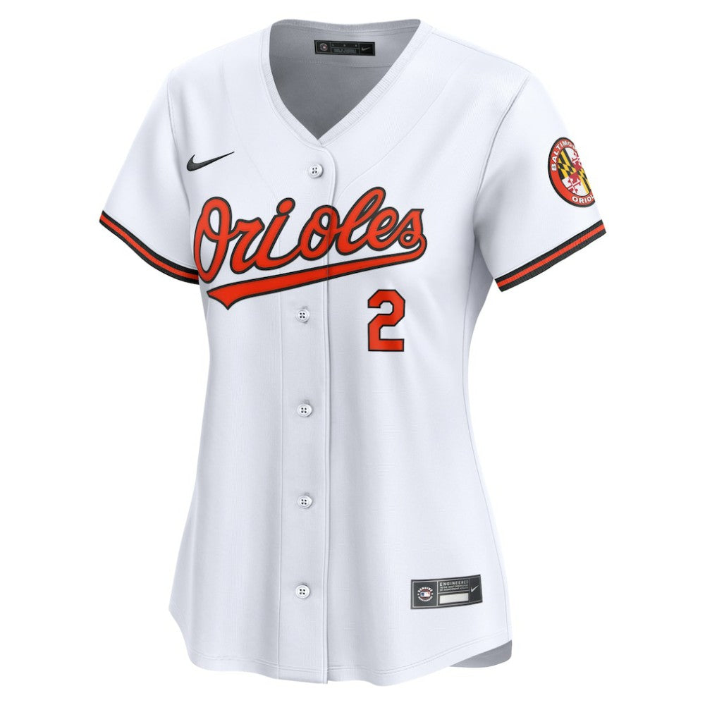 White Gunnar Henderson Baltimore Orioles Nike Women's  Home Limited Player Jersey