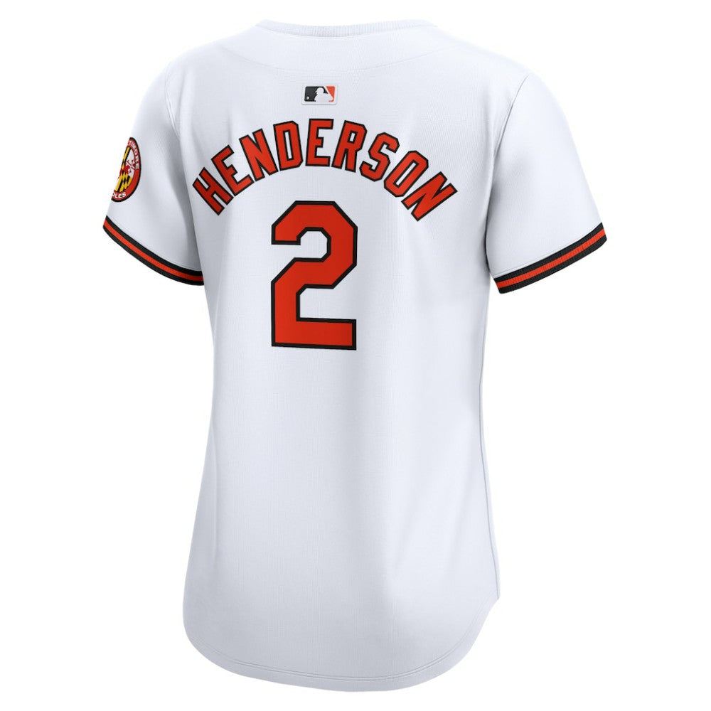 White Gunnar Henderson Baltimore Orioles Nike Women's  Home Limited Player Jersey