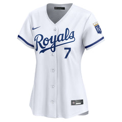 White Bobby Witt Jr. Kansas City Royals Nike Women's Home Limited Player Jersey
