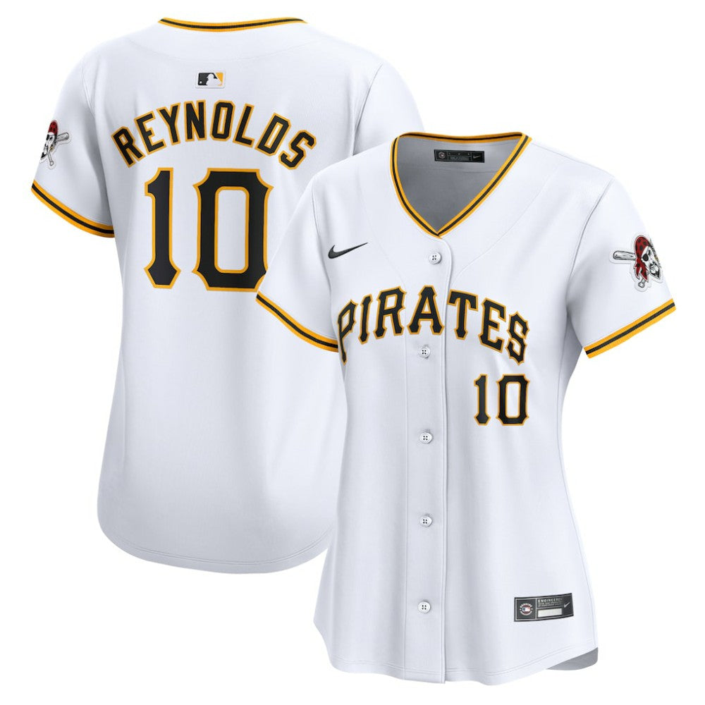 White Bryan Reynolds Pittsburgh Pirates Nike Women's  Home Limited Player Jersey