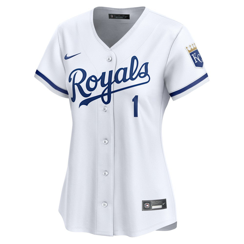 White MJ Melendez Kansas City Royals Nike Women's  Home Limited Player Jersey