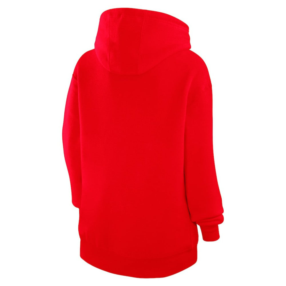 Red Los Angeles Angels G-III 4Her by Carl Banks Women's Heart Fleece Pullover Hoodie