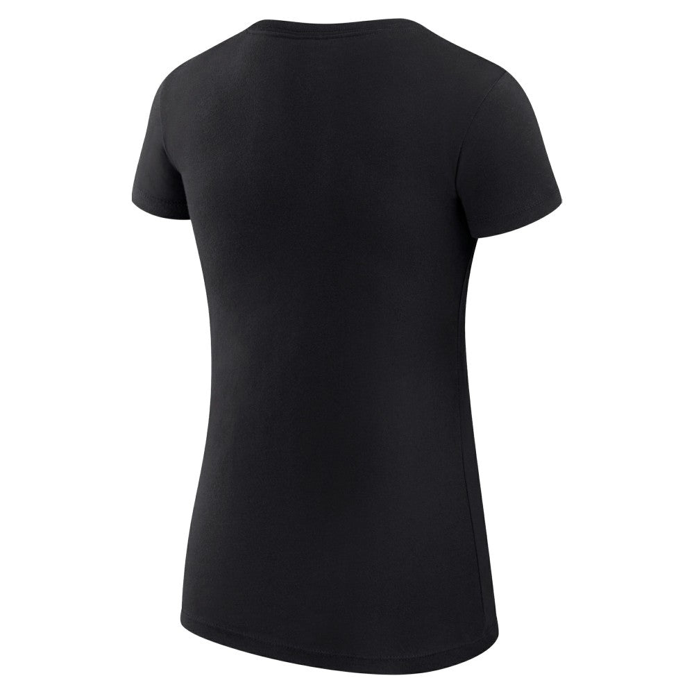 Black Cincinnati Reds G-III 4Her by Carl Banks Women's Super-Slim Fit Lightweight Heart Graphic T-Shirt