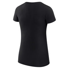 Black Cincinnati Reds G-III 4Her by Carl Banks Women's Super-Slim Fit Lightweight Heart Graphic T-Shirt