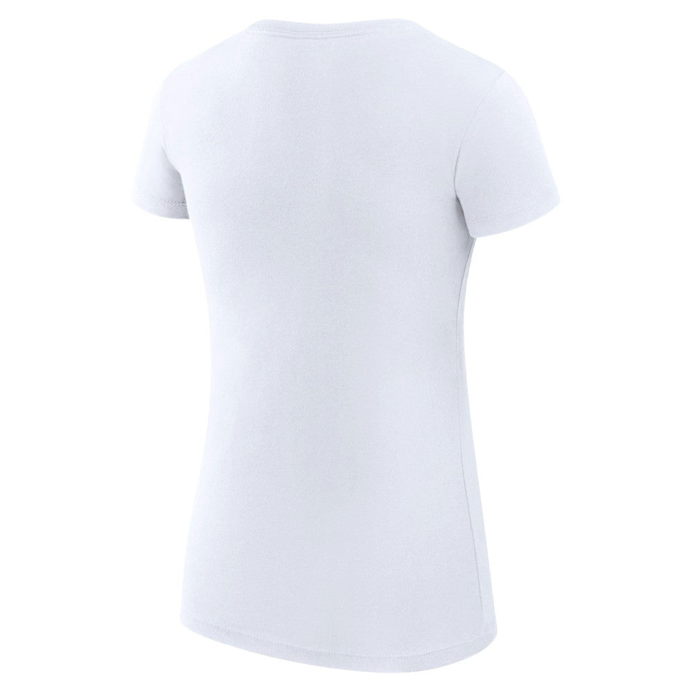 White Cincinnati Reds G-III 4Her by Carl Banks Women's Super-Slim Fit Lightweight Heart Graphic T-Shirt