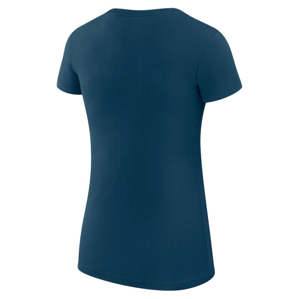 Navy Cleveland Guardians G-III 4Her by Carl Banks Women's Super-Slim Fit Lightweight Heart Graphic T-Shirt