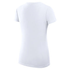 White Boston Red Sox G-III 4Her by Carl Banks Women's Super-Slim Fit Lightweight Heart V-Neck T-Shirt
