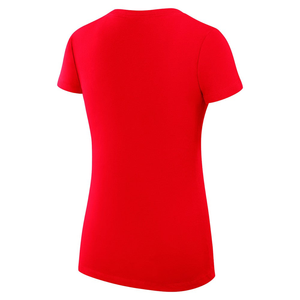 Red Minnesota Twins G-III 4Her by Carl Banks Women's Super-Slim Fit Lightweight Heart V-Neck T-Shirt