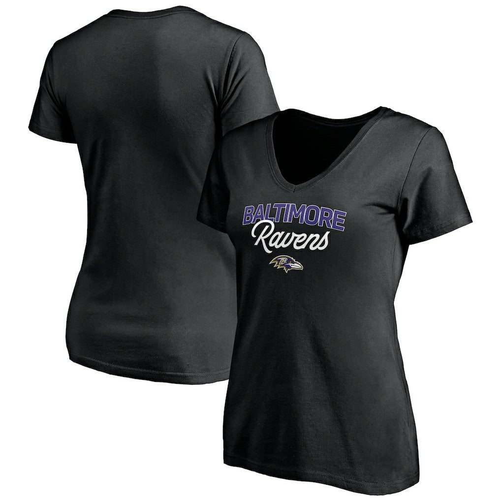 Women's Depth Chart V-Neck T-Shirt - Baltimore Ravens T-shirts