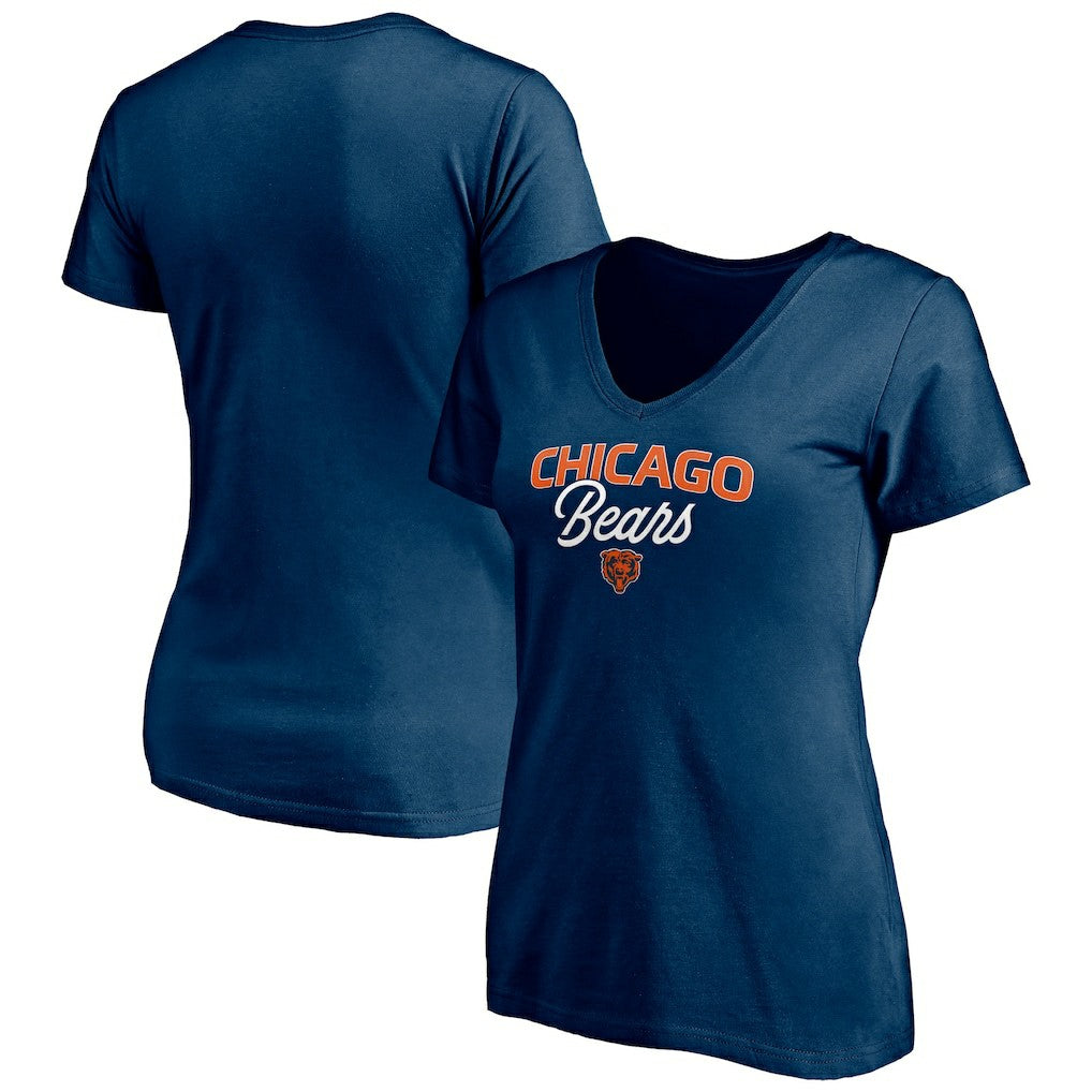 Women's Depth Chart V-Neck T-Shirt - Chicago Bears T-shirts