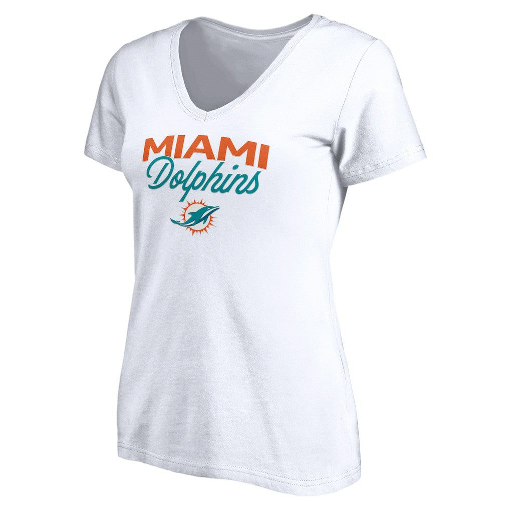 Women's Depth Chart V-Neck T-Shirt - Miami Dolphins T-shirts