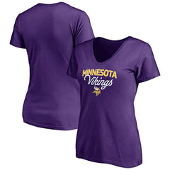 Women's Depth Chart V-Neck T-Shirt - Minnesota Vikings T-shirts