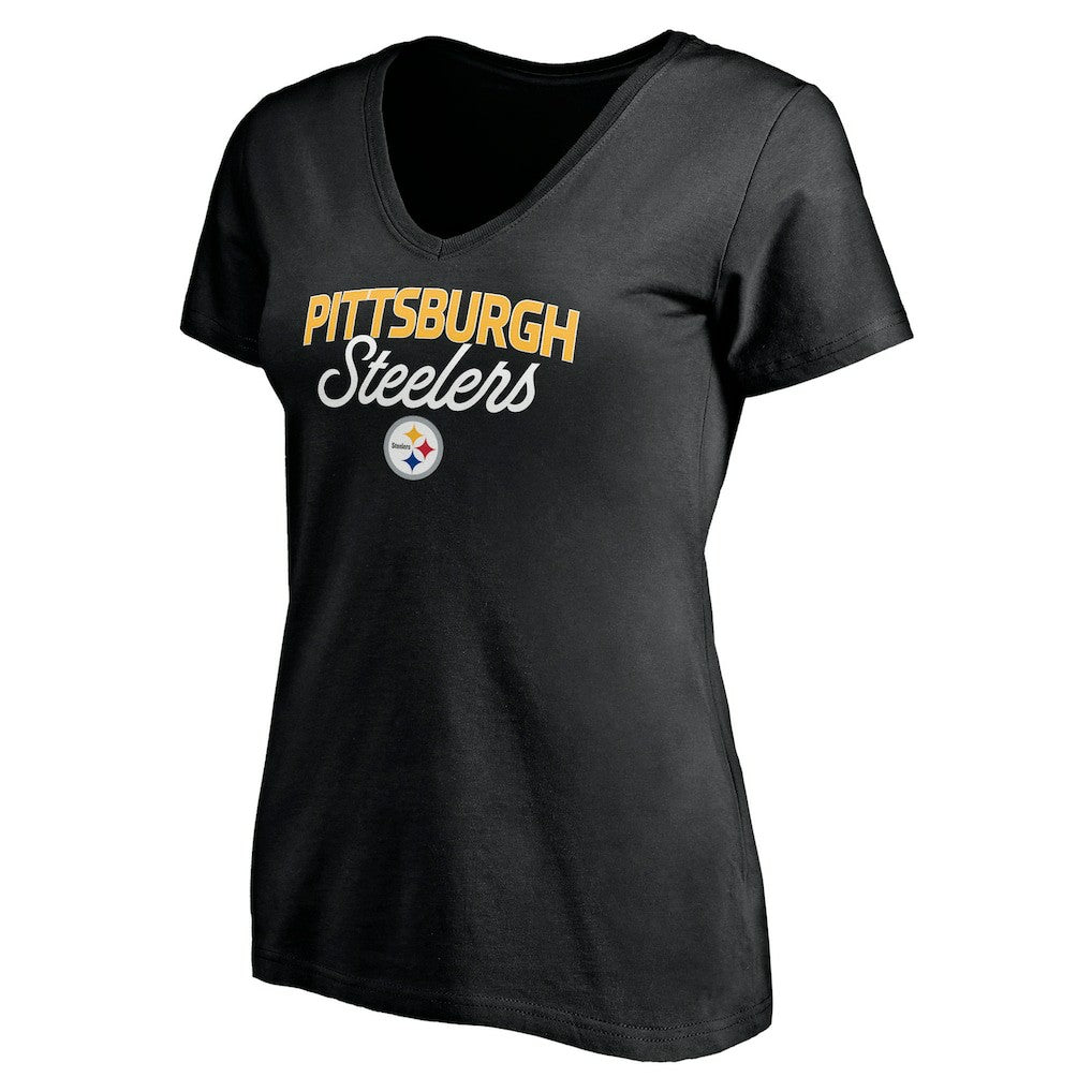 Women's Depth Chart V-Neck T-Shirt - Pittsburgh Steelers T-shirts