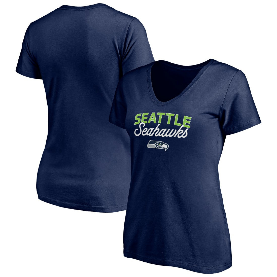 Women's Depth Chart V-Neck T-Shirt - Seattle Seahawks T-shirts