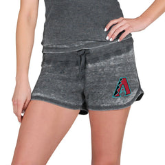 Charcoal Arizona Diamondbacks Concepts Sport Women's Resurgence Waffle Knit Shorts