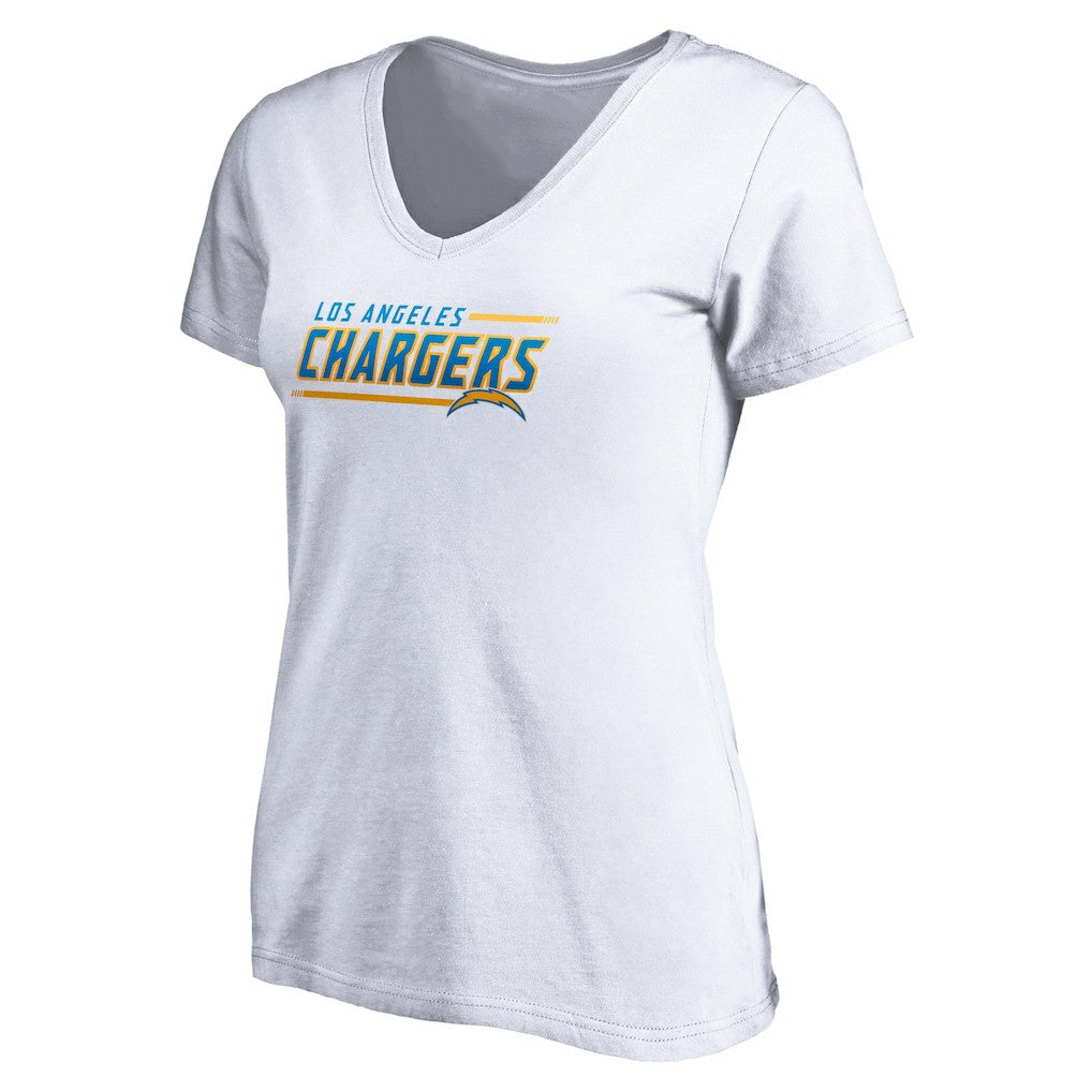 Women's Mascot In Bounds V-Neck T-Shirt - Los Angeles Chargers T-shirts