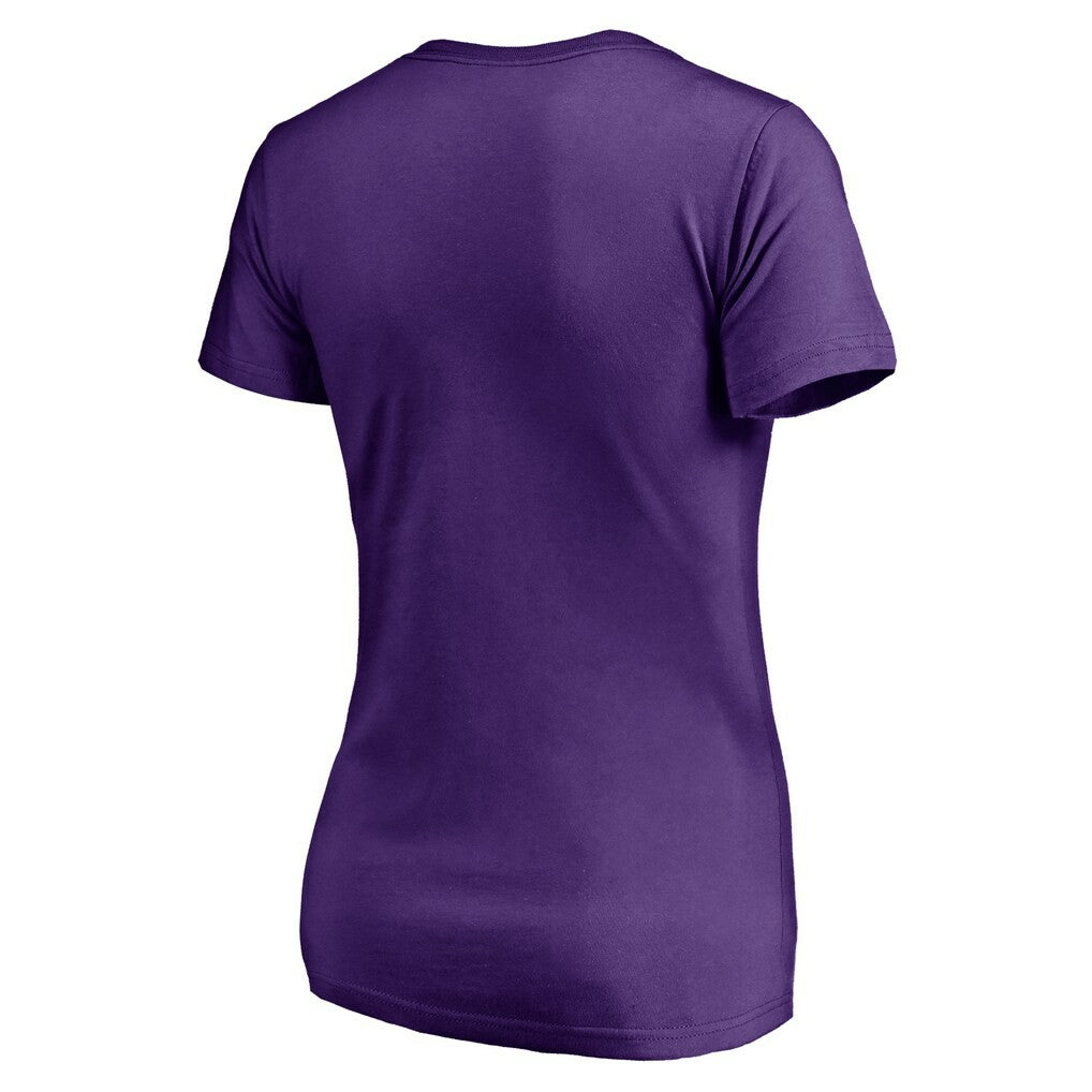 Women's Mascot In Bounds V-Neck T-Shirt - Minnesota Vikings T-shirts