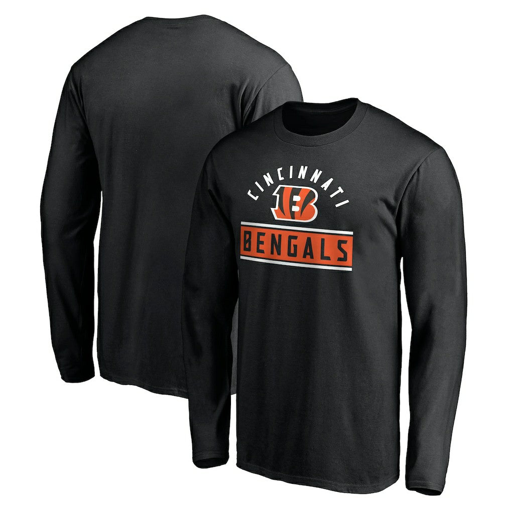 Team Arch Knockout Long Sleeve T-Shirt - Cincinnati Bengals T-shirts