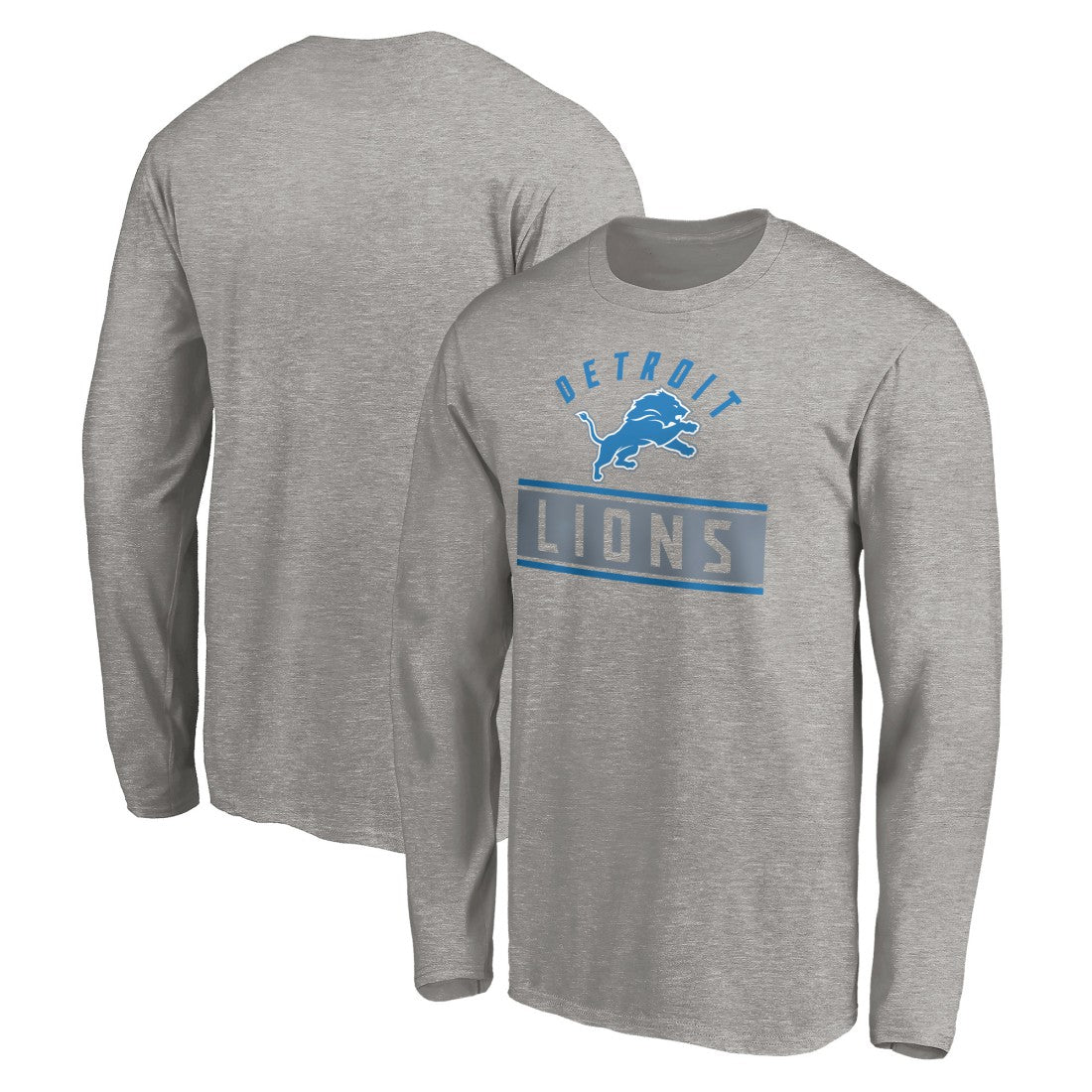 Team Arch Knockout Long Sleeve T-Shirt - Detroit Lions T-shirts