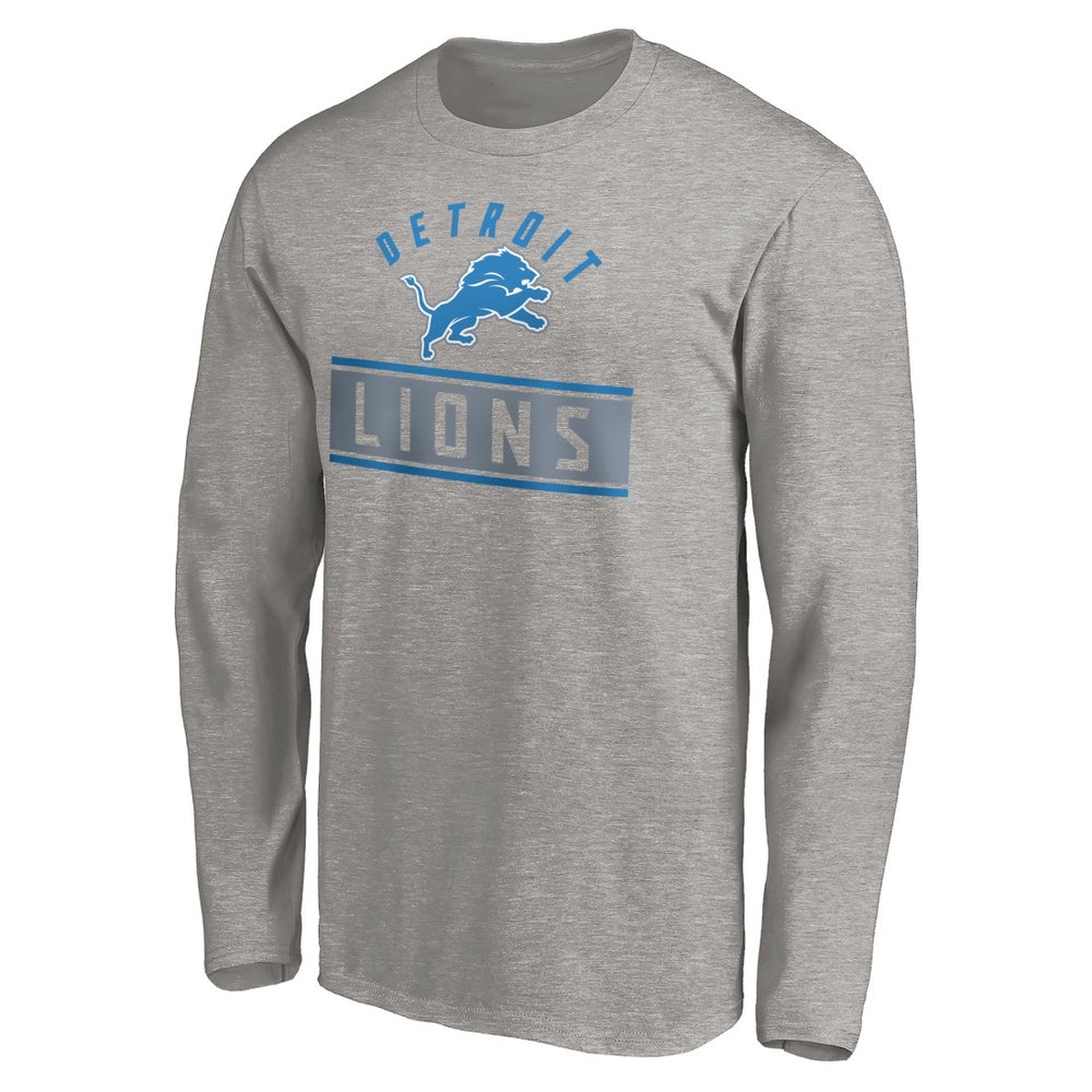 Team Arch Knockout Long Sleeve T-Shirt - Detroit Lions T-shirts