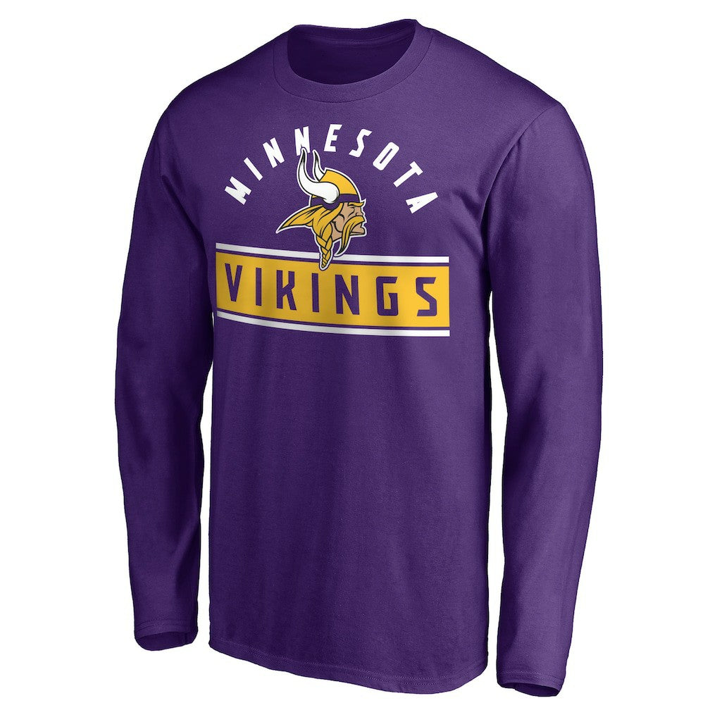 Team Arch Knockout Long Sleeve T-Shirt - Minnesota Vikings T-shirts