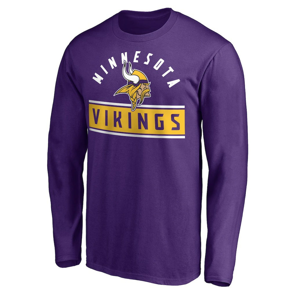Team Arch Knockout Long Sleeve T-Shirt - Minnesota Vikings T-shirts