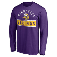 Team Arch Knockout Long Sleeve T-Shirt - Minnesota Vikings T-shirts