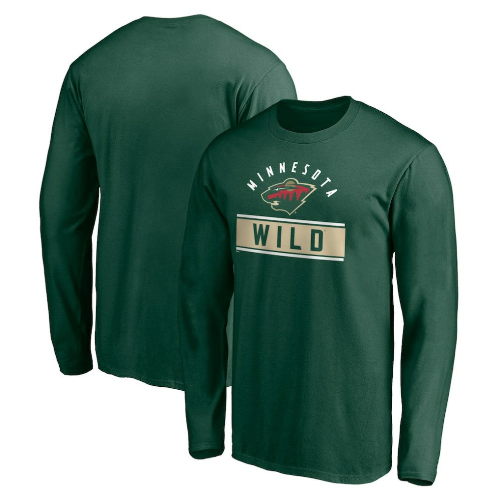 NHL Minnesota Wild Team Arch Knockout Long Sleeve T-Shirt