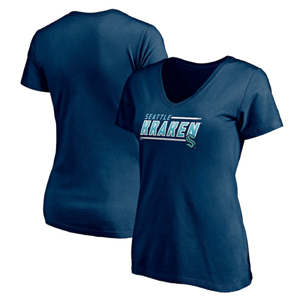 NHL Seattle Kraken Women's Mascot In Bounds V-Neck T-Shirt