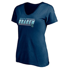 NHL Seattle Kraken Women's Mascot In Bounds V-Neck T-Shirt