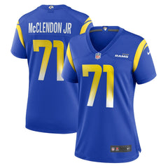 Warren McClendon Jr.  Women's Team Game Jersey - Los Angeles Rams Jerseys