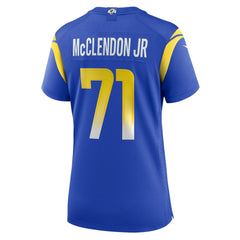 Warren McClendon Jr.  Women's Team Game Jersey - Los Angeles Rams Jerseys