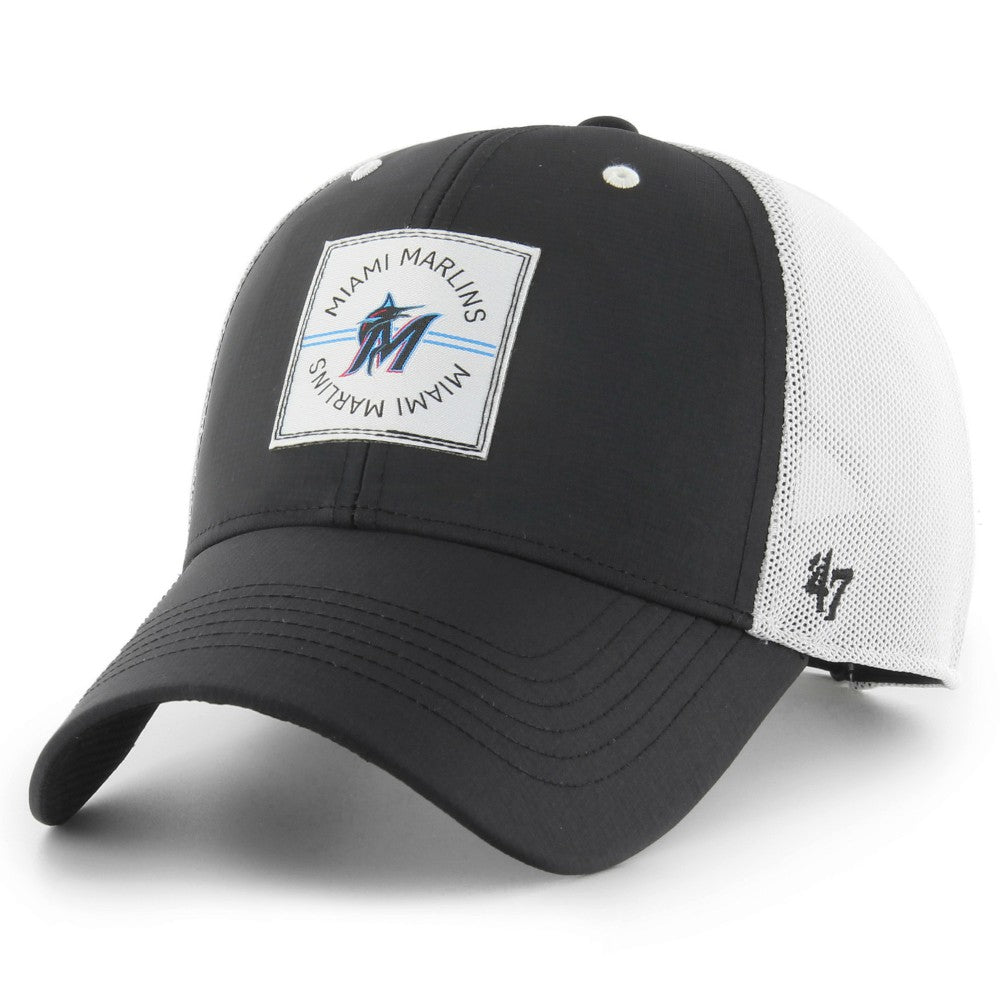 Black Miami Marlins '47 Disburse MVP Trucker Adjustable Hat