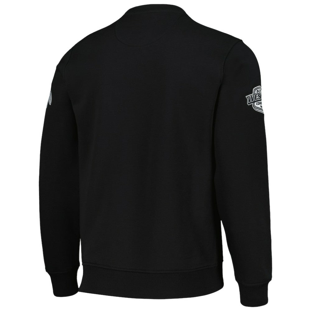 NHL Chicago Blackhawks Starter x NHL Black Ice Cross Check Pullover Sweatshirt