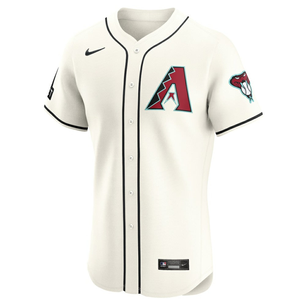 White Arizona Diamondbacks Nike Home Elite Patch Jersey