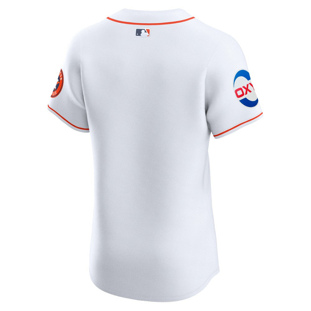 White Houston Astros Nike Home Elite Patch Jersey