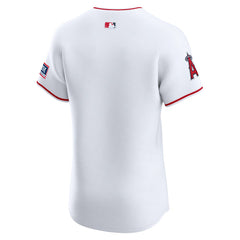 White Los Angeles Angels Nike Home Elite Patch Jersey