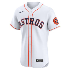 White Houston Astros Nike Home Vapor Premier Elite Patch Jersey