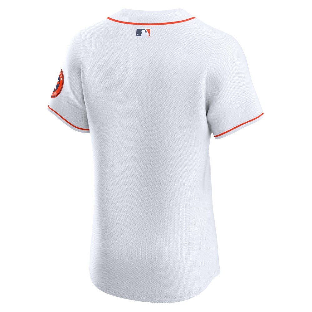White Houston Astros Nike Home Vapor Premier Elite Patch Jersey