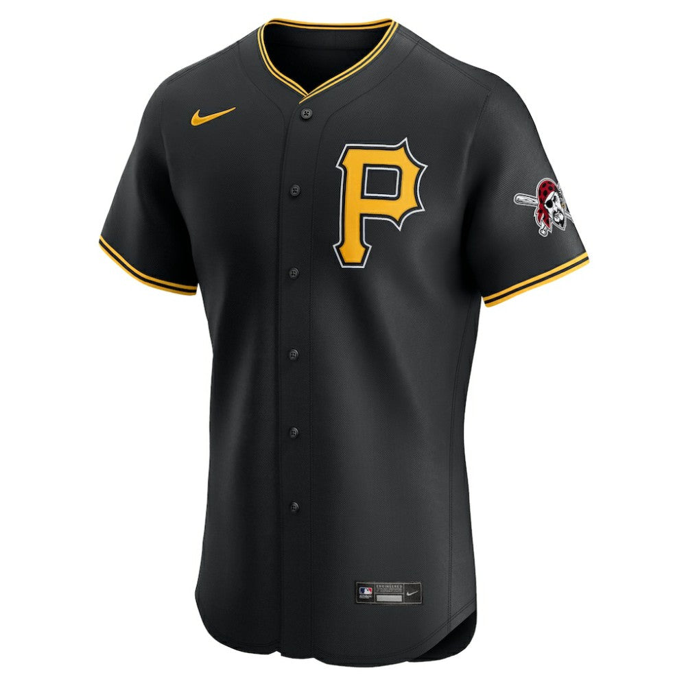 Black Pittsburgh Pirates Nike Alternate Vapor Premier Elite Patch Jersey