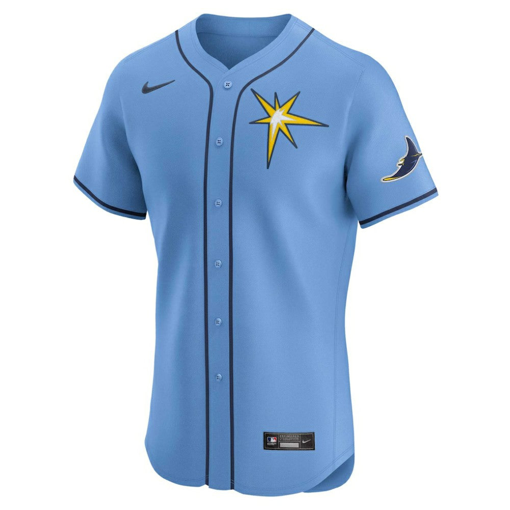 Light Blue Tampa Bay Rays Nike Alternate Vapor Premier Elite Patch Jersey