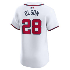 White Matt Olson Atlanta Braves Nike Home Elite Player Jersey