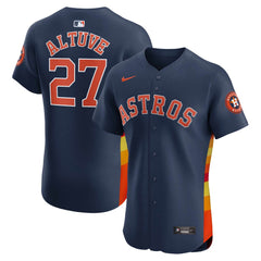 Navy Jose Altuve Houston Astros Nike Alternate Elite Player Jersey
