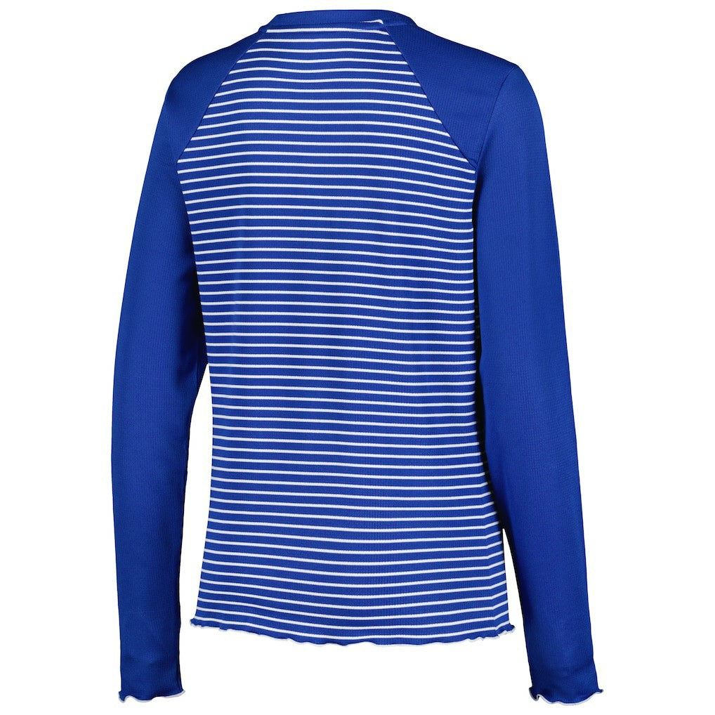 Antigua Women's Maverick Waffle Henley Long Sleeve T-Shirt - Buffalo Bills T-shirts